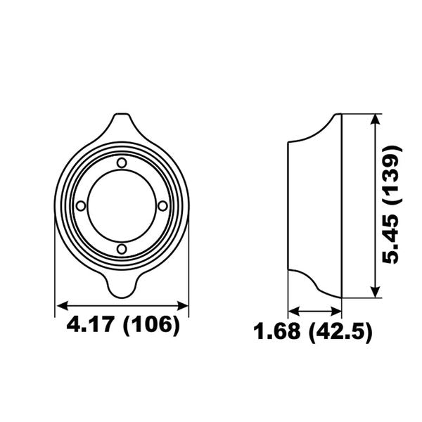 Aluminium Collar Anode Volvo 110 Saildrive - PROTEUS MARINE STORE