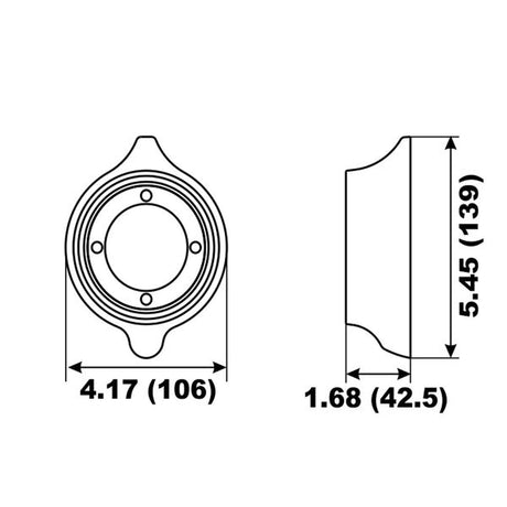 Aluminium Collar Anode Volvo 110 Saildrive - PROTEUS MARINE STORE