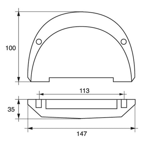 Zinc Engine Plate Anode Volvo Penta - PROTEUS MARINE STORE