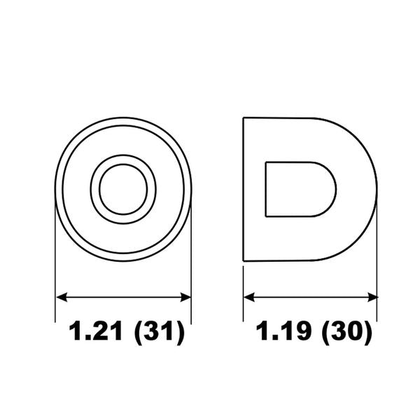 Aluminium Anode Engine Nut Mercruiser - PROTEUS MARINE STORE