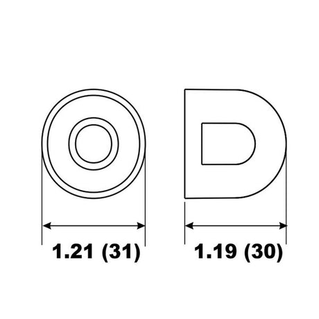 Aluminium Anode Engine Nut Mercruiser - PROTEUS MARINE STORE