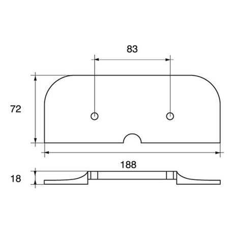 AG Zinc Plate Anode Mercruiser Alpha 1 - PROTEUS MARINE STORE