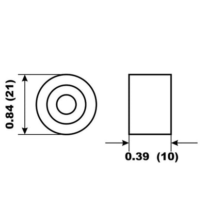 Aluminium Anode Suzuki Outboard Round Pack 4 - PROTEUS MARINE STORE