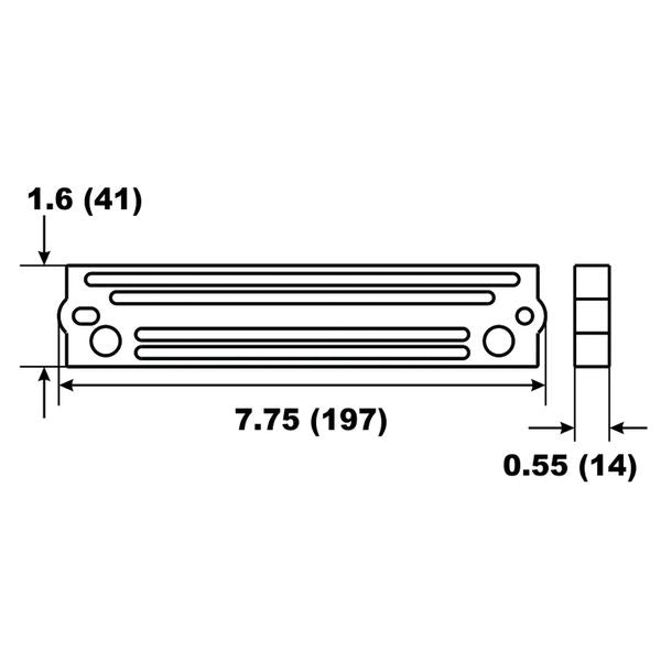 Aluminium Anode Suzuki Outboard Bar 40-300HP - PROTEUS MARINE STORE