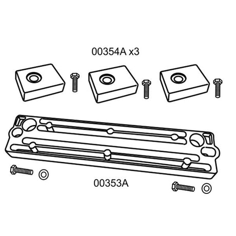 Aluminium Anode Suzuki Outboard 200-250HP Kit - PROTEUS MARINE STORE