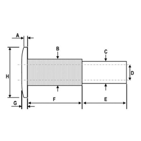 AG Chromed Brass Vent / Drain 13mm ID Hose - PROTEUS MARINE STORE