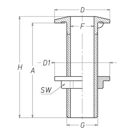 AG Skin Fitting Bronze 1/2" BSP - PROTEUS MARINE STORE