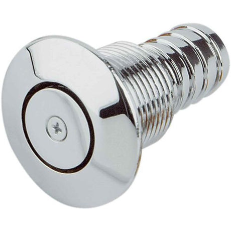 Can Semi Flush Chrome Tank Vent + Gauze 19mm Hose - PROTEUS MARINE STORE