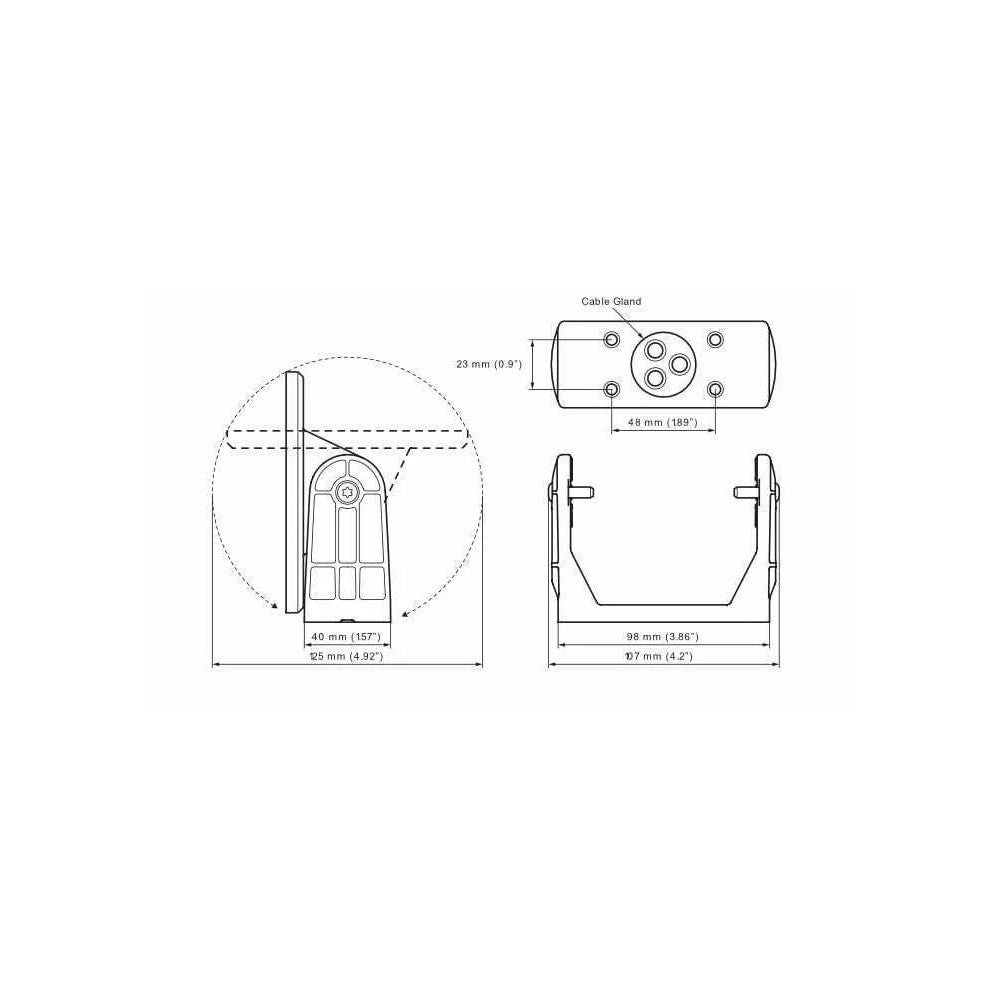 Zipwake Gimbal Bracket for Control Panel - PROTEUS MARINE STORE