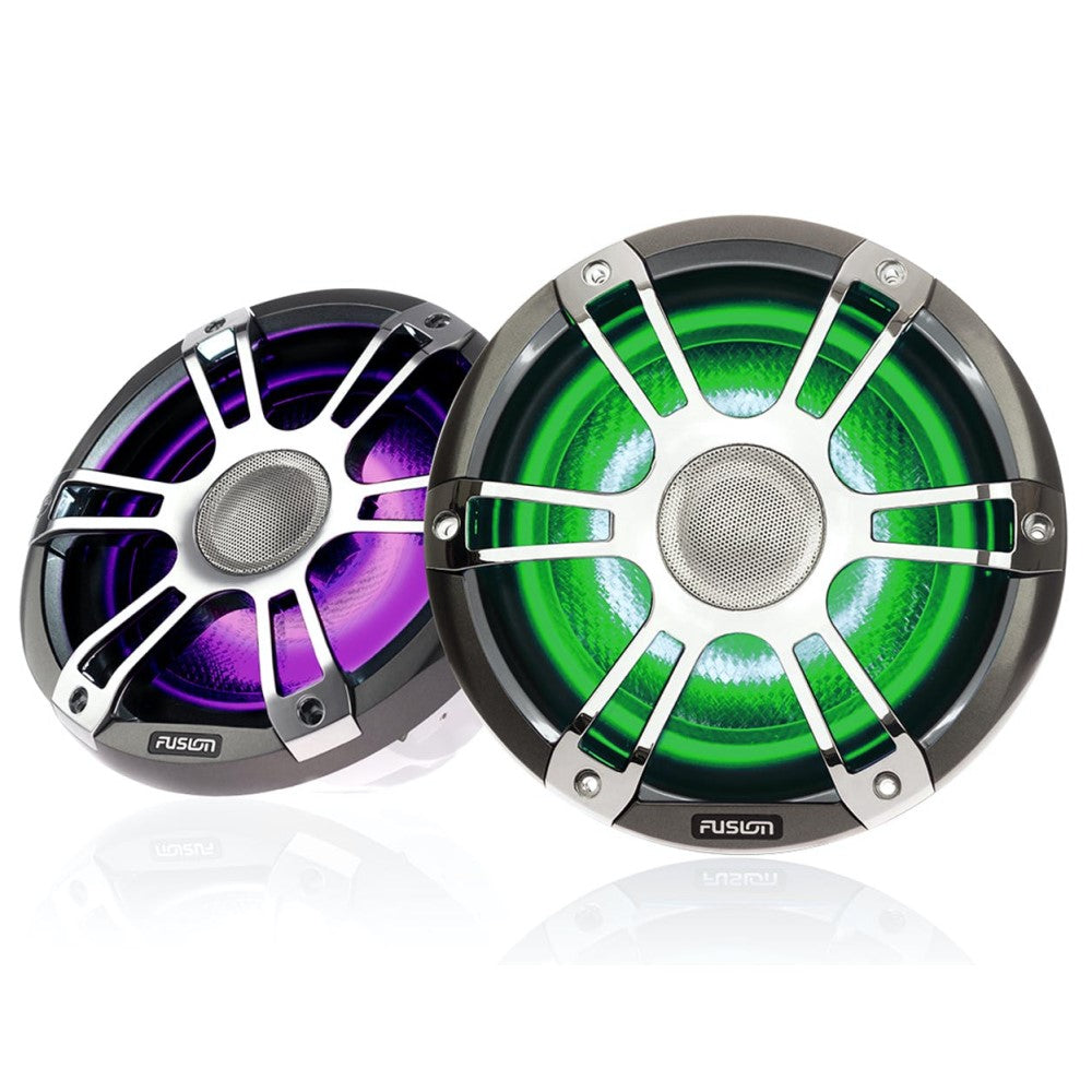 Fusion SG-FL882SPC 8.8" CRGBW LED Marine Speakers 330W - Sports Chrome - PROTEUS MARINE STORE