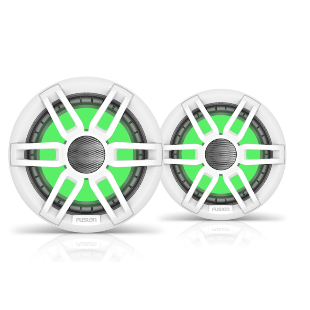 Fusion FLT652SPW 6.5" XS RGB LED Wake Speakers 200W - Sports White - PROTEUS MARINE STORE