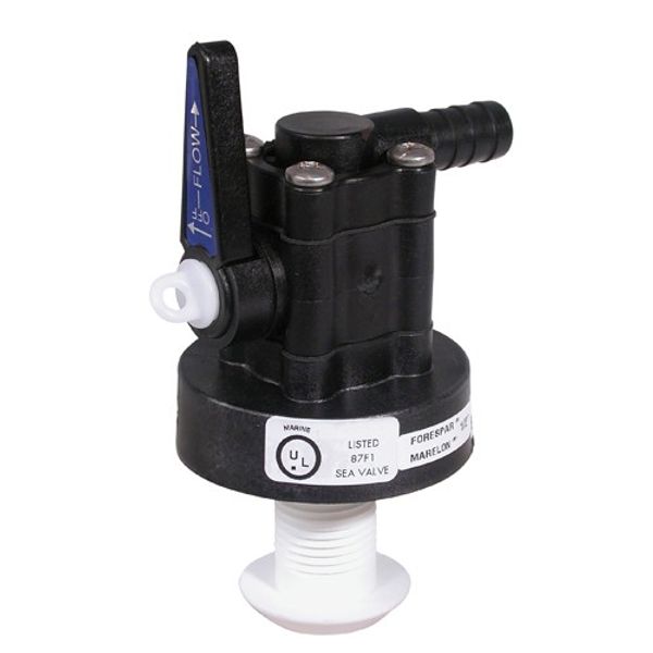 Forespar M/Head Seacock 1" Right Angle Hose Tail - PROTEUS MARINE STORE