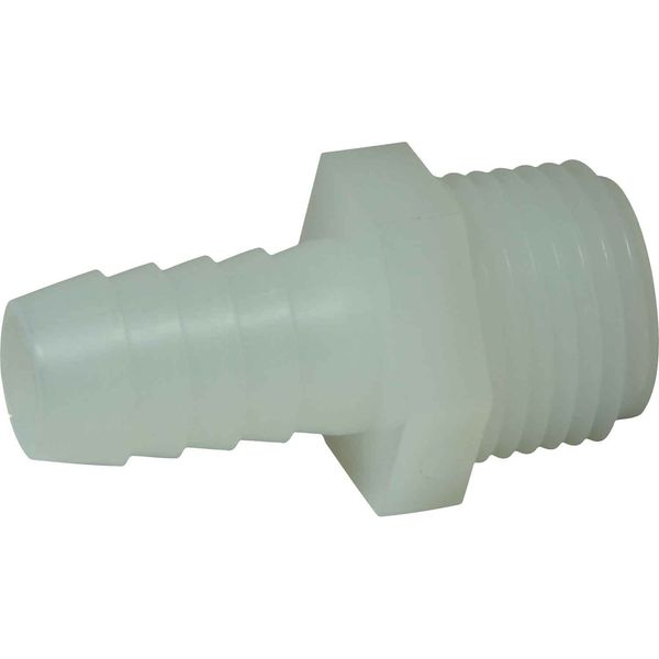 AG Plastic Connector 1/2" NPT - 1/2" Hose - PROTEUS MARINE STORE
