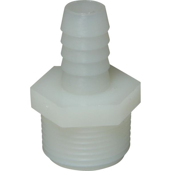 AG Plastic Connector 3/4" NPT - 1/2" Hose - PROTEUS MARINE STORE