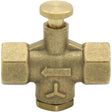 Maestrini Brass Self Closing Push Button Valve (3/8" BSP) - PROTEUS MARINE STORE