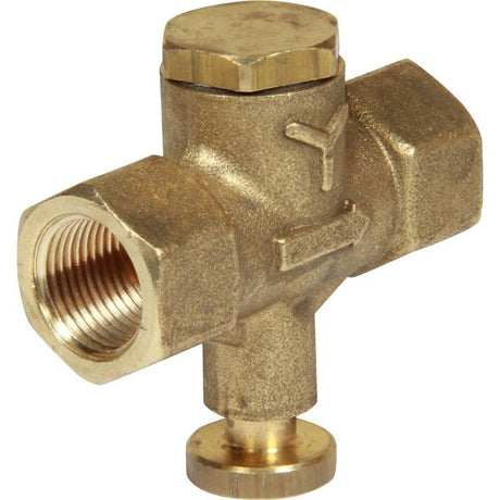 Maestrini Brass Self Closing Push Button Valve (3/8" BSP) - PROTEUS MARINE STORE