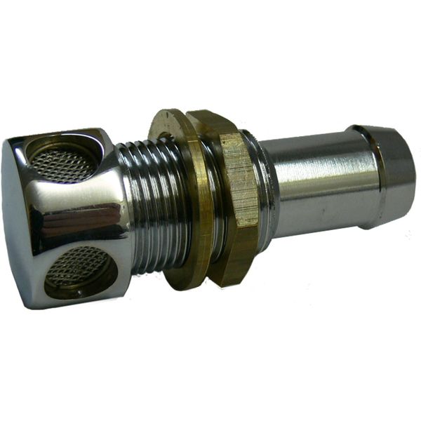 Maestrini Chrome Plated Brass Tank Vent with Gauze (16mm) - PROTEUS MARINE STORE