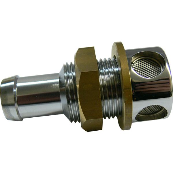 Maestrini Chrome Plated Brass Tank Vent with Gauze (19mm) - PROTEUS MARINE STORE