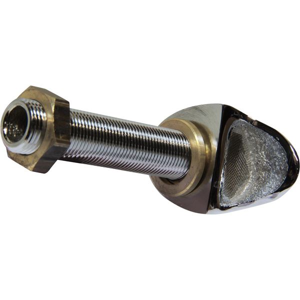 Maestrini Chrome Plated Brass Shell Tank Vent with Gauze (3/8" BSP) - PROTEUS MARINE STORE