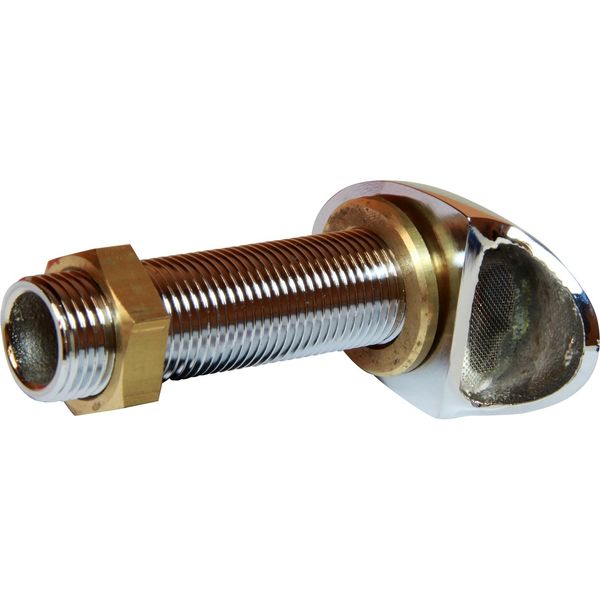 Maestrini Chrome Plated Brass Shell Tank Vent with Gauze (1/2" BSP) - PROTEUS MARINE STORE