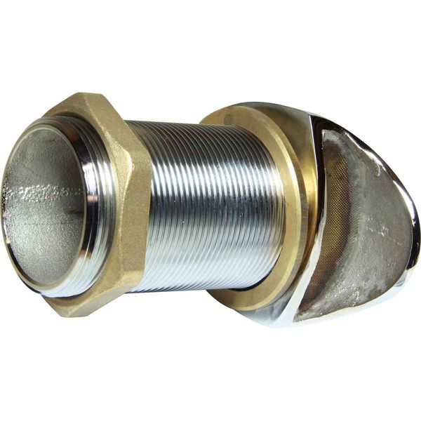 Maestrini Chrome Plated Brass Shell Tank Vent with Gauze (2" BSP) - PROTEUS MARINE STORE