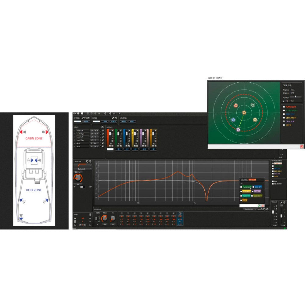 Hertz 8x 85W HMD8 DSP 8 Channel IP64 Marine Amplifier - 24V - PROTEUS MARINE STORE