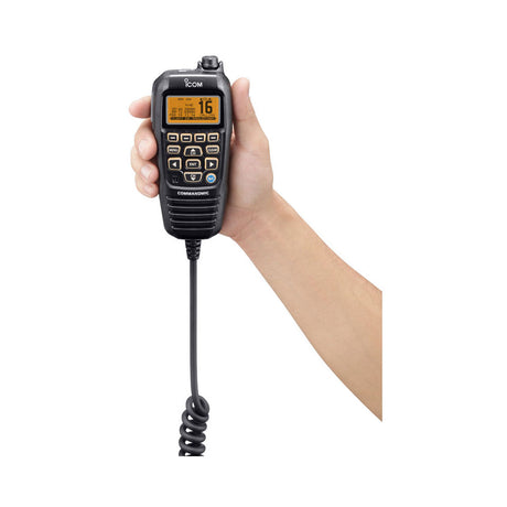 Icom HM195B Command Mic Black - Orange LCD for M506/GE and M400BB - PROTEUS MARINE STORE