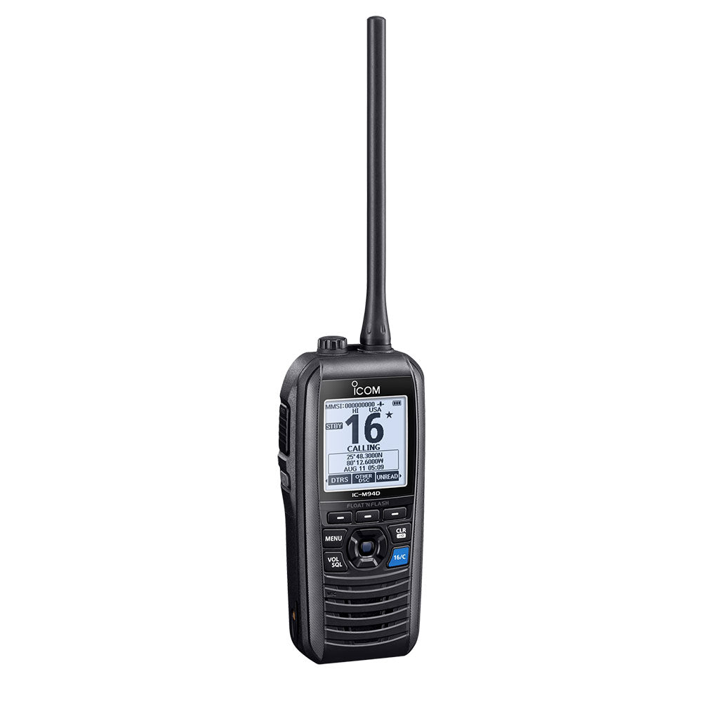 ICOM IC-M94D Euro Buoyant Handheld Marine VHF with DSC & AIS - PROTEUS MARINE STORE