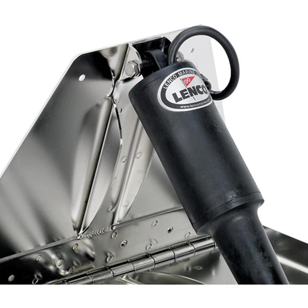 Lenco 17" x 12" XD Performance Trim Tab Kit (12V / Polished / Single) - PROTEUS MARINE STORE