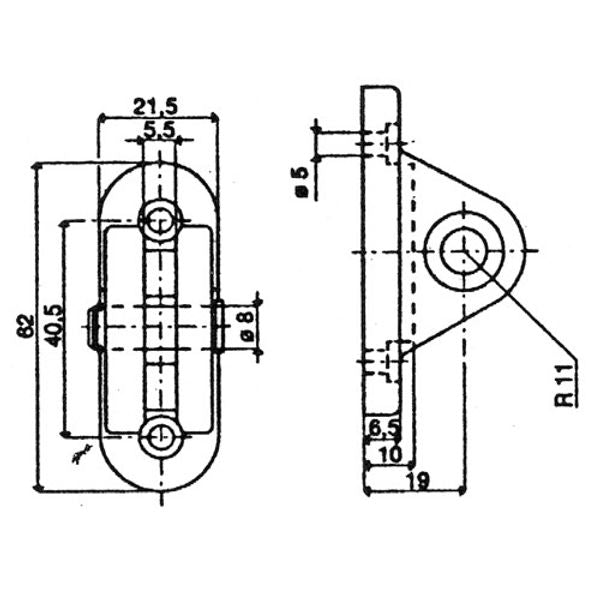 Uflex SP10 Black Gas Spring Bracket Zinc Plated Steel Stud - PROTEUS MARINE STORE