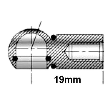 Uflex Stainless Steel Gas Spring Ball Joint End Fitting Kit (Pair) - PROTEUS MARINE STORE