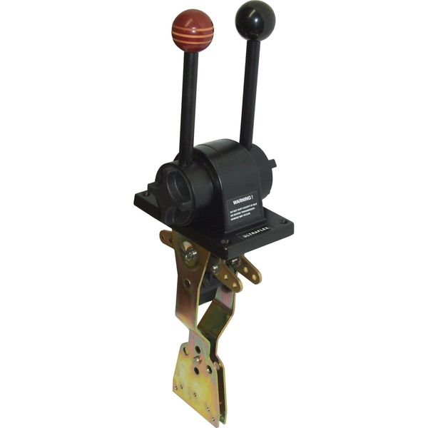 Ultraflex Two Lever Control Throttle + Gear Black - PROTEUS MARINE STORE