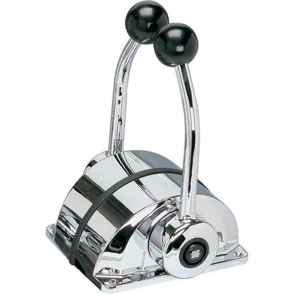 Ultraflex Low Twin Lever Top Mount Control Chrome - PROTEUS MARINE STORE