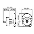 Ultraflex T67W Steering Helm 55hp with White Bezel - PROTEUS MARINE STORE