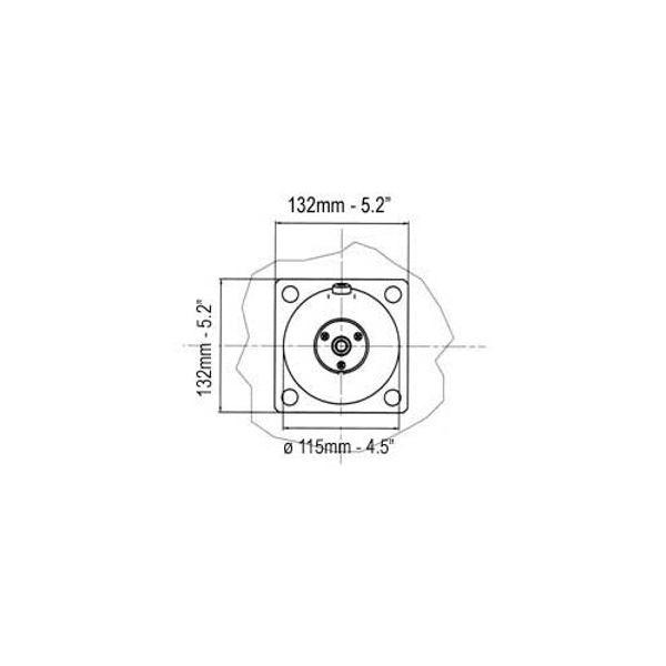 Ultraflex X64 Square Flange to Fit Hydraulic Helm - PROTEUS MARINE STORE