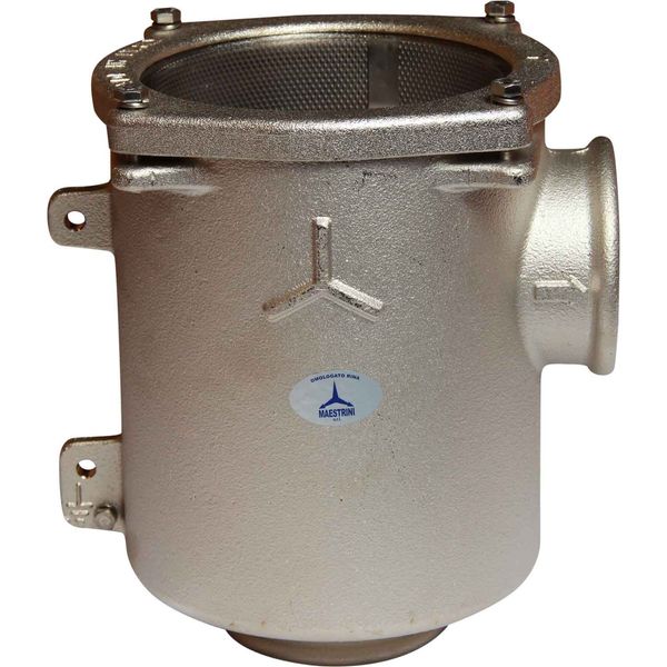 Maestrini Bronze Bracket Mounted Water Strainer (3" BSP Female) - PROTEUS MARINE STORE
