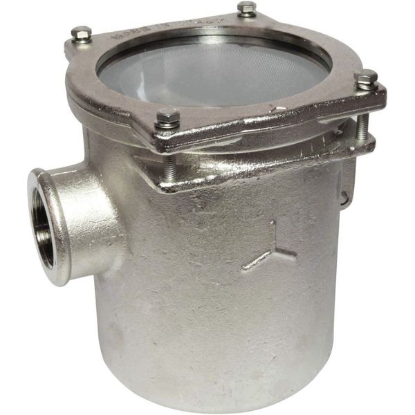 Maestrini DZR Brass Bracket Mounted Water Strainer (1-1/4" BSP Female) - PROTEUS MARINE STORE