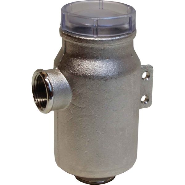 Maestrini Brass Bracket Mount Water Strainer with Clear Lid (3/4" BSP) - PROTEUS MARINE STORE