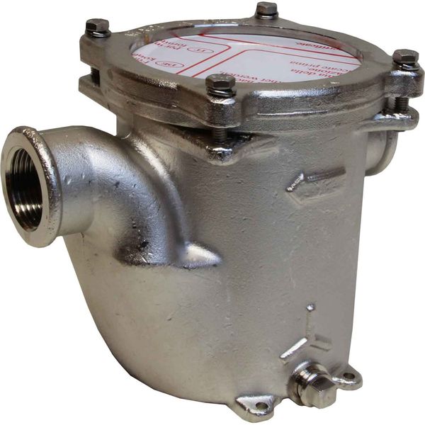 Maestrini Brass Base Mounted Water Strainer (1" BSP Female) - PROTEUS MARINE STORE