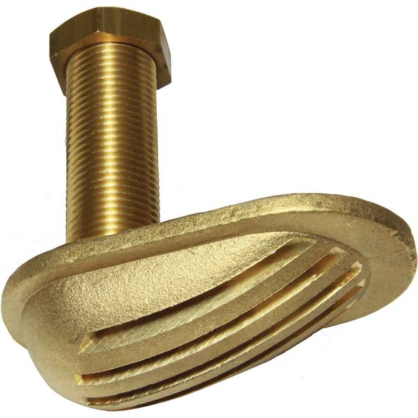 Maestrini Brass Water Intake Scoop (Oval / 1/2" BSP) - PROTEUS MARINE STORE