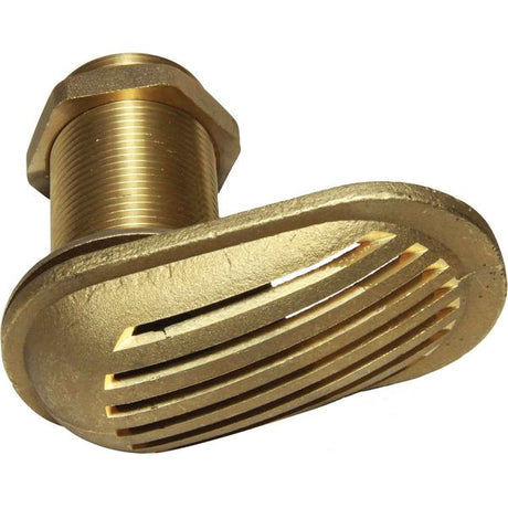 Maestrini Brass Water Intake Scoop (Oval / 1-1/4" BSP) - PROTEUS MARINE STORE