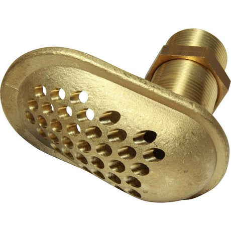 Maestrini Brass Water Intake Scoop (Drilled / 1" BSP) - PROTEUS MARINE STORE