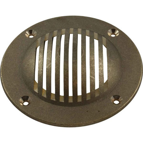 Maestrini Brass Round Intake Strainer Grate (Full Slot / 120mm OD) - PROTEUS MARINE STORE