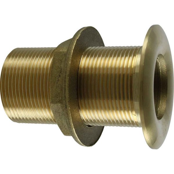 Maestrini Brass Skin Fitting (Domed, 1-1/2" BSP, 84.5mm Long) - PROTEUS MARINE STORE