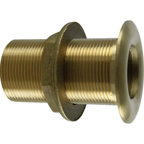 Maestrini Brass Skin Fitting (Domed, 1-1/2" BSP, 84.5mm Long) - PROTEUS MARINE STORE