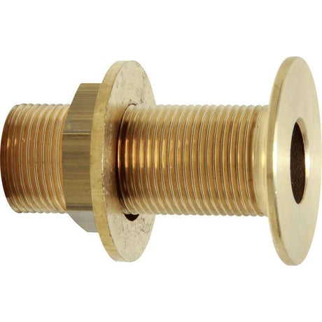 Maestrini Brass Skin Fitting (Flat, 3/4" BSP, 71mm Long) - PROTEUS MARINE STORE