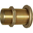 Maestrini Brass Skin Fitting (Flat, 2" BSP, 100mm Long) - PROTEUS MARINE STORE