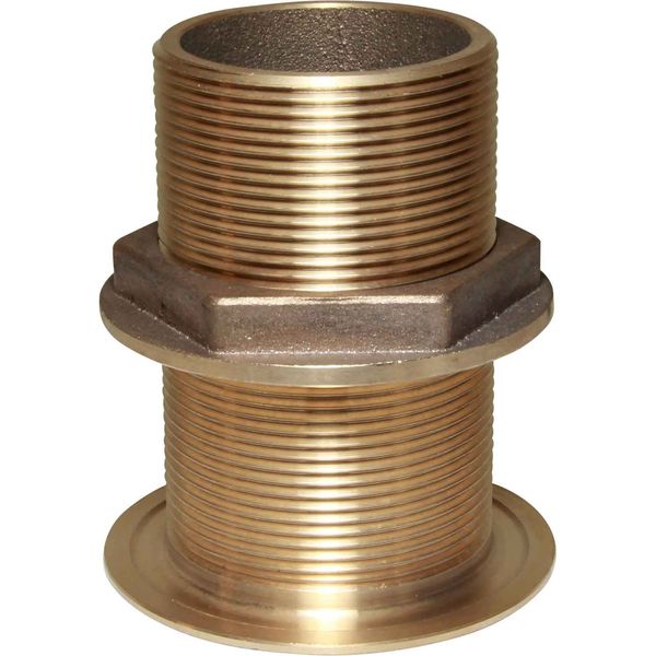 Maestrini Bronze Skin Fitting (Inclined, 2" BSP, 102.5mm Long) - PROTEUS MARINE STORE