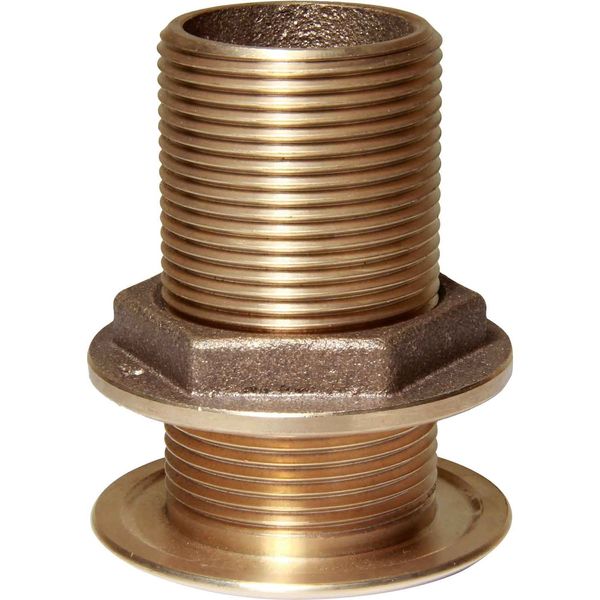 Maestrini Bronze Skin Fitting (Domed, 1-1/4" BSP, 81.5mm Long) - PROTEUS MARINE STORE