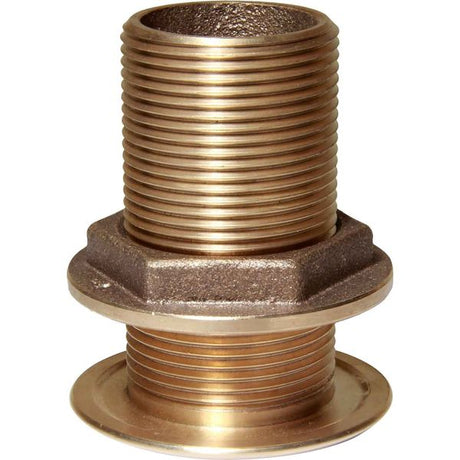 Maestrini Bronze Skin Fitting (Domed, 1-1/4" BSP, 81.5mm Long) - PROTEUS MARINE STORE